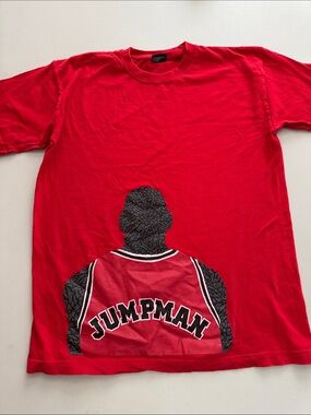 Men's Red Jumpman Graphic Short Sleeve Tee